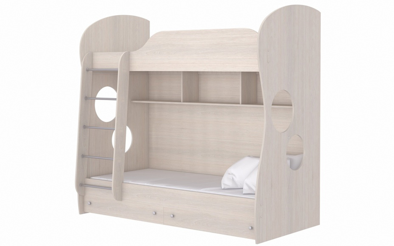 фото: Детская Кровать Орматек Соната Junior двухъярусная 80x200 см